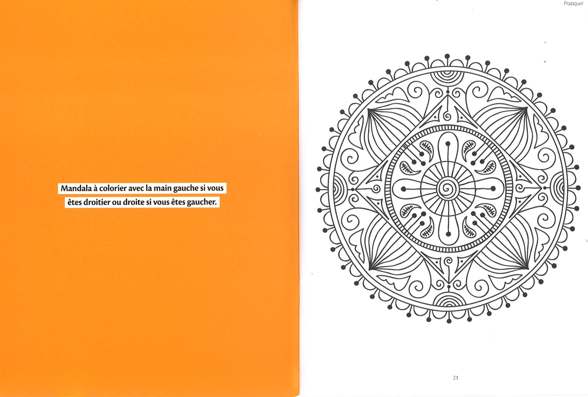 Mandala à télécharger extrait du hors série 25 mandalas à colorier
