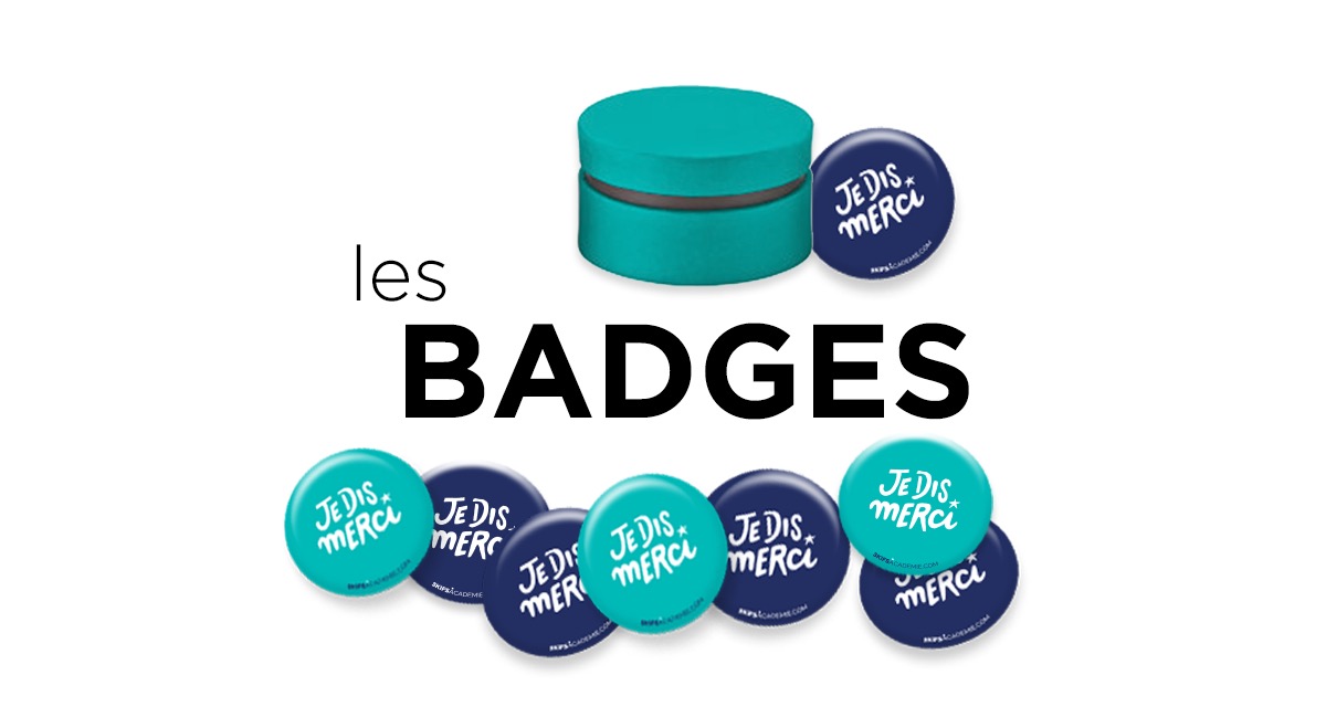 Badges Je dis Merci (recharge)