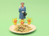 Voici la recette des Spaghettis de courgettes aux cacahuètes.