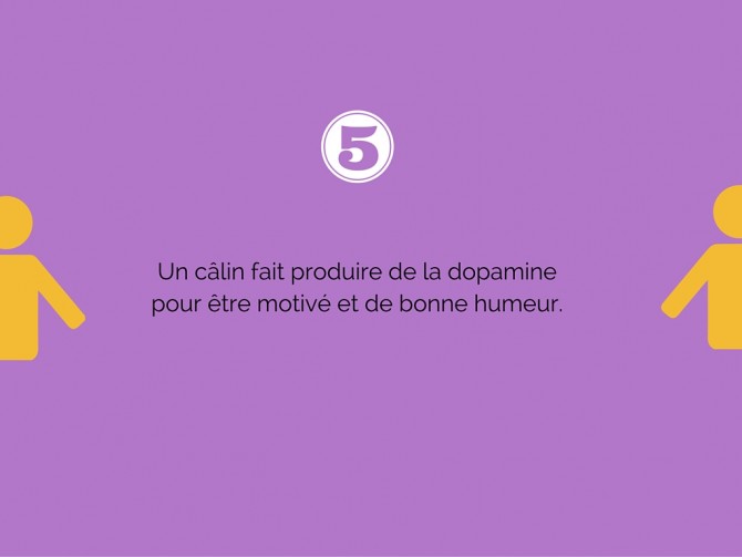 Le câlin fait produire de la dopamine