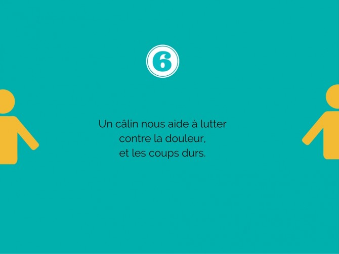 Le câlin  lutte contre la douleur