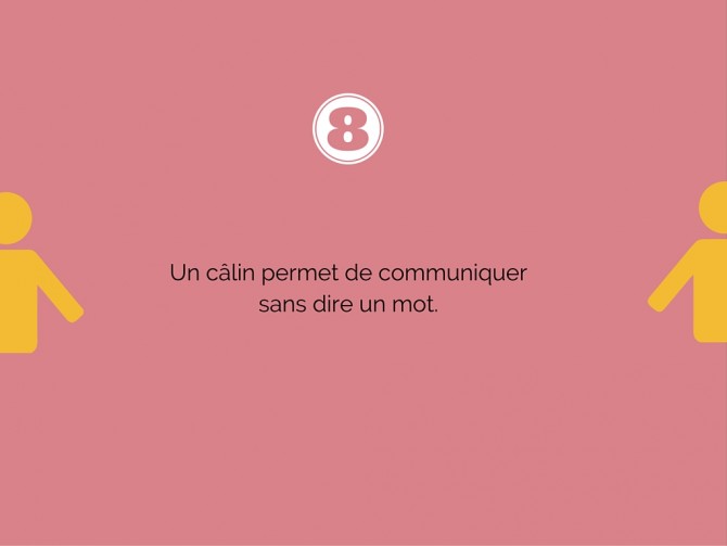 Le câlin permet de communiquer sans dire un mot