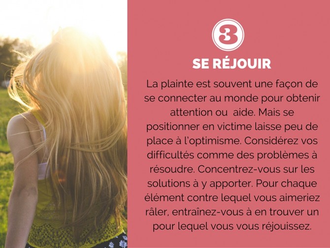 Se réjouir - Diaporama 10 exercices pour développer votre Optimisme