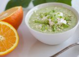 Velouté de courgettes à l'orange et à la cardamone
