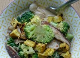 Recette du Curry thaï de brocoli, kale et champignons shiitakes au tofu