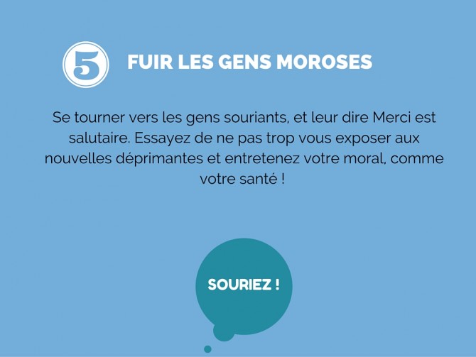 5 conseils de bonheur : fuir les gens moroses