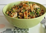 Taboulé de quinoa aux pois chiches, cumin et citron