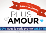 Code promotionnel pour la Saint valentin
