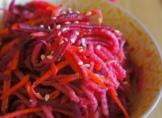 Recette Trio de crudités à la vinaigrette au miso