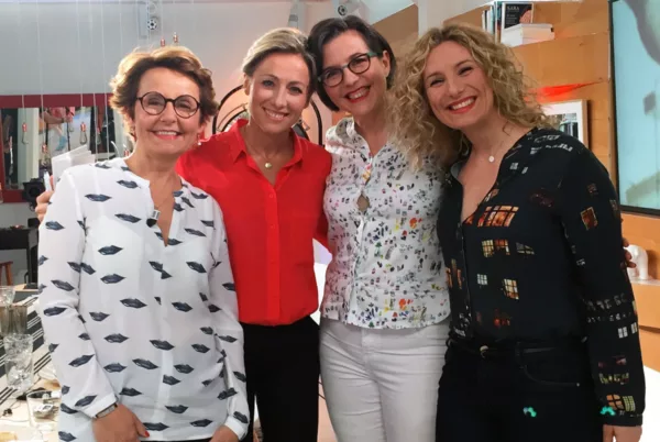 Florence Servan-Schreiber, Anne Sophie Lapix, Isabelle Pailleau et Audrey Akoun