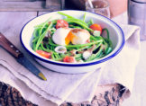Recette de la Salade d'asperges sauvages et vinaigrette à l'ail