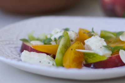 Recette de la salade d'été aux amandes fraîches