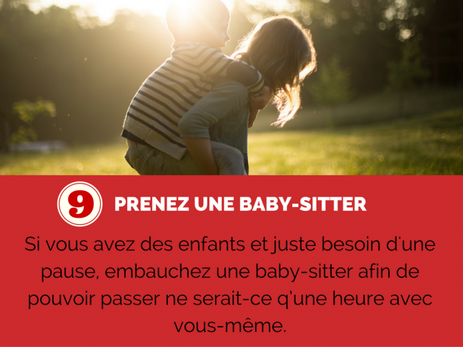 Prendre une baby-sitter