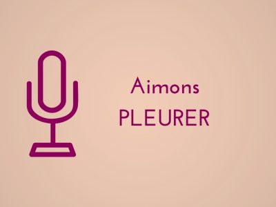 aimons pleurer : parce que pleurer fait du bien !