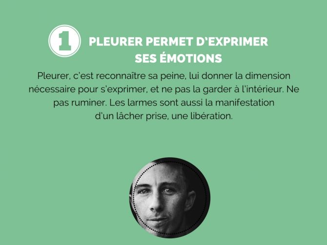 Pleurer, pour exprimer ses émotions