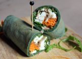 Recette de Wrap à la spiruline, carotte et feta !