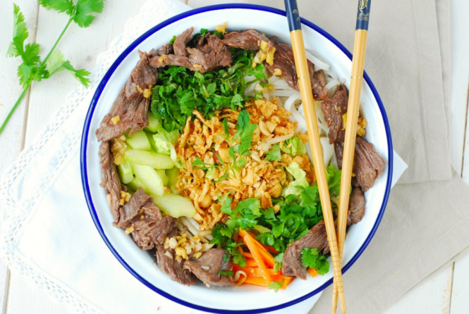 Bo Bun au boeuf vietnamien de Confit Banane