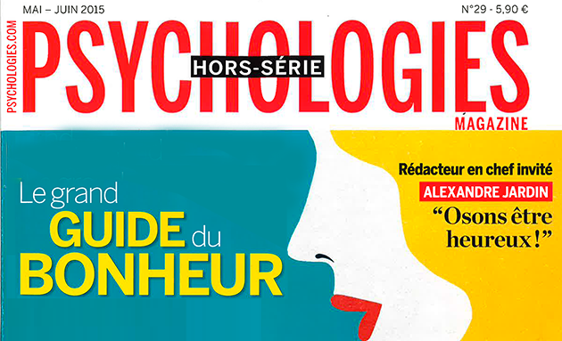 Article de Florence Servan-Schreiber dans le hors-série de PSychologies Magazine sur le bonheure