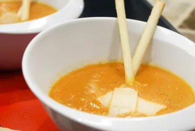 Recette du velouté de tomates de Bavardages Gourmands