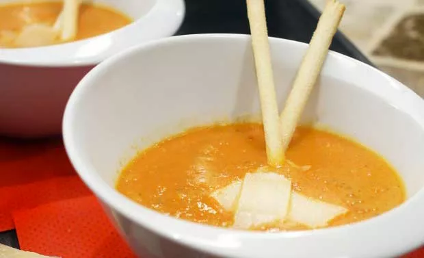 Recette du velouté de tomates de Bavardages Gourmands